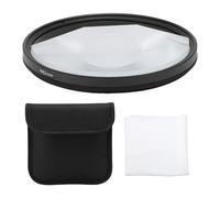 Jiawu Spiral Halo Camera Lens Filter, 82MM Half Moon Optical Glass Halo Swirl Special Effect Filter, Photography Camera Lens Accessories, Tunnel Warped Circular Effect