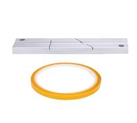 Jiawu Splicing Block Kit for Revoxsonido 1/4 10 Inch Open Reel Tape Media, Aluminum Alloy Splicing Block with Tape, Repairs Broken Tapes Connections