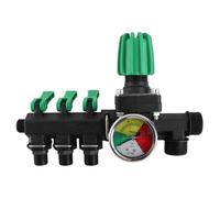 Jiawu Sprayer Control Valve, ABS Rustproof Erosion Proof 3 Way Water Control Valve, Water Splitter with Includes Accessories for Animal Husbandry Aquaculture