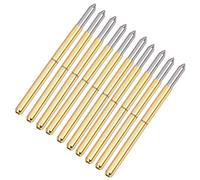 Jiawu Spring Test Probe, 0.02mm Precision P125 B Model Brass Pogo Pins, Spring Test Pin with 100pcs Set for PCB Testing Contaminated Board Puncture