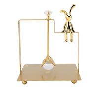 Jiawu Square Art Rabbits European Iron Rabbits for The European Iron for The House Bar House: Long -Lived Metal Napkins, Elegant Table Decoration for Hotels and KTVs (Gold)