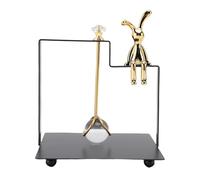 Jiawu Square Art Rabbits European Iron Rabbits for The European Iron for The House Bar House: Long -Lived Metal Napkins, Elegant Table Decoration for Hotels and KTVs (Black)