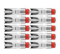 Jiawu Stainless Steel Automatic Nipple Waterer 10 Pack Adjustable Proof Nipple Drinker Feeder for Cattle Horses Pigs, Water Saving Nozzle No Freeze Barn Irrigation System