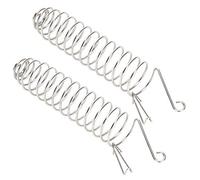 Jiawu Stainless Steel Bird Safety Lock Buckle Feeding Device Foraging Food Basket, 2Pcs Bird Cage Toy for Foraging, Intellectual Food Feeder for Parrots, 9.8x1.7in