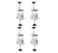 Jiawu Stainless Steel Cabinet -Door Installation Positioner Efficiently Assembly Tools for Most Cupboards That are Suitable for The Left/Right Hand, Facial Frames with 4 PCs