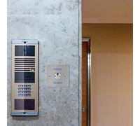 Jiawu Stainless Steel Door Exit Button, Push Button Release Switch for Access Control Lock, 50000 Cycle Test, NO/NC/COM Output, Blue LED