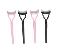 Jiawu Stainless Steel Eyelash Separator Comb 4-Pack with Cover - Portable Mascara Lash Definer, Professional Eyelash Brush Tool for Defining and Separating Lashes