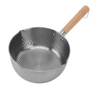 Jiawu Stainless Steel Suction Pan Non -Stick with a Long Grip for Simple Watering for Gas Stove and Induction Cooker (20cm)