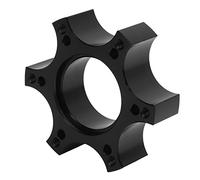 Jiawu Steering Wheel Adapter Plate, 70mm Aluminum Alloy Spacer Steering Wheel Adapter Spacer, Spacers Ring with Six Screws and Hex Wrench for T300RS 13 14