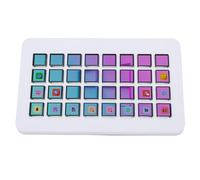 Jiawu Streaming Deck, Stream Control Deck, 32 LCD Keys Programmable Keys Studio Controller Macro Keyboard for PC Live Streaming, Desk Office Setup (White)