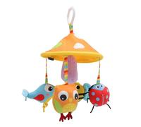 Jiawu Stroller Hanging Toy, Educational Plush Calming Toy Clips to The Car for Intellectual Development at Home, in The Crib and on The Go