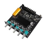 Jiawu Subwoofer Amplifier Board, 500mV Input 2.1 Channel Amplifier Board, ZK TB21 Power with Multiple Inputs Independent Bass Treble Control DC12-24V for Mobile Phones