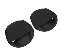 Jiawu Swim Training Paddle, Ergonomic Silicone Strap Hand Paddles for Swimming, Black PP Swim Training Hand Paddle with Storage Bag, for Freestyle Backstroke Breaststroke (Large)