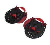 Jiawu Swimming Hand Paddles for Men Women, Polypropylene Swim Paddles with Silicone Straps, Adjustable Hand Fin Training Paddle for Stroke Efficiency, Anti Slip Flipper with Perforated (S)