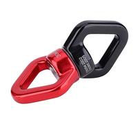 Jiawu Swing, 30KN Load Bearing Rotational Device With 7075 Aviation Aluminum Metal Swing Rope Connector For Rock Climbing Yoga (Red Black)