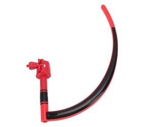 Jiawu Swing Trainer, Rubber Curved Portable Swing Training Stick, Adjustable Grip Trainer with Dual Color Visual Guidance for Beginners Practice, Posture Improvement (Red)