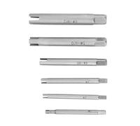 Jiawu Tap Extractor, High Speed Steel Screw Extractor Set for Stripped Screw Tap Removal, Broken Bolt Remover Tool Kit with and Imperial Sizes for Industrial and Home Repair Use (6 Piece Set)