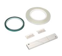 Jiawu Tape Splicing Block Kit, 1/4 10 Inch Aluminum Splicing Block Set, CNC Machined with Tape Leader and Media Blades for Universal Reel to Reel Recorders