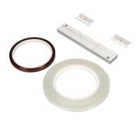 Jiawu Tape Splicing Block Kit 1/4 10 Inch Open Reel Editing Tool | CNC Aluminum Alloy, Anodized Protection, Includes 2 Precision Blades, Bonus Roll of Splicing Tape