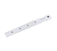 Jiawu Taper Gauges, 0.2-4mm Precision Wedge Gap Feeler Gauges, Stainless Steel Gap Holes Taper Welding Gage, Welding Wedge Feeler Hole Measure Tool, Clear Numerical Identification