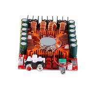 Jiawu TDA7498E Audio Amplifier Board, 160W+160W High Power Digital Stereo AMP Module with Cooling Fan and Reverse Polarity Protection for Home Car Speaker System Audio Projects