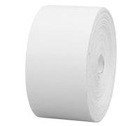 Jiawu Tennis Racket Tape, 5M PU Protective Head Guard for Squash Racquet, Flexible Racket Head Protection Tape with Adhesive Edge Fit for Sports Gear, Badminton, Tennis (White)
