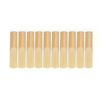 Jiawu Tenor Saxophone Reeds Replacement Parts 10pcs Wood Color Saxophone Reed Instrument Accessories Stable Performance for Professional Musicians for Instrument Shop