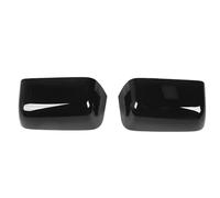 Jiawu The Rear Cover of The Mirror Outline Protective Cap for F -450 F 550 Trucks, Durable ABS Material to Replace The Trip, Simple Installation (Glossy Black)