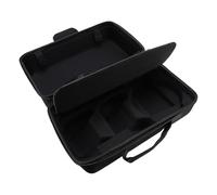 Jiawu Thin Console of The Hard Housing Case with Large Capacity Storage for The Controller and Travel Accessories, Adjustable Strap, Nylon Material with Sheets (Black)