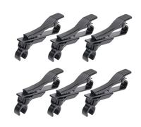 Jiawu Tie Microphone Clamp/Holder, Heavy Duty Collar Microphone Clamp for Voiceovers, Effective Lavalier Holder, 6 Pack (6pcs)