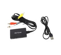 Jiawu to AV Converter, Plug and Play No Driver Installation Supports NTSC PAL Converter for Old TV, Set Top Box to Old TV Adapter with Video Conversion for TVs Blu