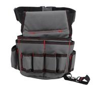 Jiawu Tool Belt Pouch, 600D Water Proof Oxford Cloth Hard Wearing Electrician Tool Bag with Adjustable Belt and Quick Release Buckle, for Electrician Repair Worker Plumber Carpenter