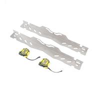 Jiawu Tool Plates Made of Stainless Steel Toe Made of Alignment Alignment Exact Measurement for the Wheel Tool in Silver Heavy Duty with 2 Adhesive Tape for Car Enthusiasts