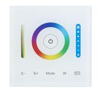 Jiawu Touch Panel LED Controller, 1% to 100% Dimming 60 Second Timer RGBW Strip Light Controller, RGB+CCT LED with Capacitive Touch Panel Audio Feedback for Home Decor