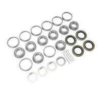 Jiawu Trailer Wheel Hub Warehouse Kit Durable Complete Set for 1 Inch 2000-2200 LBS Trailer Axis 4 St. Steel Alloy Inside Outer Warehouse with Fat Seal for Maintaining the Boat