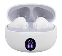 Jiawu Translation Earbuds, Real Time AI Translation with 144 Language Support Translator Earbuds, AI Device with Noise Cancellation Touch Control and Long Battery Life for (White)