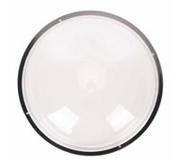 Jiawu Transparent Acrylic Pet Fence Window, Stylish Clear Dome Pet Window for House Yard, Suitable for Dogs Cats, with Black Border