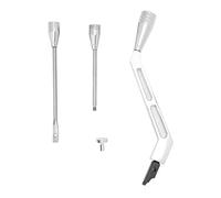 Jiawu Turn Signal Column Lever, Stainless Steel Rust Proof Wear Resistant Scratch Resistant Polished Billet Shifter Lever, Column Shifter with Electroplated Polished Finish for