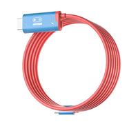 Jiawu TV HD Cable Performance 4K 144Hz for 2 Dock Base Station PD Charging Fit for Gamers and Travelers (Red and Blue)