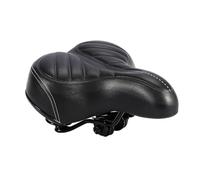 Jiawu Ultra Soft Bike Saddle City Bike Cushion with Thicker Padding, Ergonomic Mountain Seat for Men Women, PU Waterproof Microfiber Leather Comfortable Seat with High