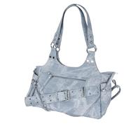 Jiawu Underarm Handbag with Organized Storage, Versatile Shoulder Bag for Women on the Go, PU Leather Stylish Handbag (Blue)