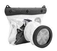 Jiawu Underwater Camera Case, 20M Sandproof Camera Bag, Diving Housing with Anti Shock Gasket Shoulder Strap for DSLR Cameras (White)