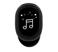 Jiawu Unilateral Wireless Bluetooth Headset, Single Ear Wireless Headset with Touch Control, BT 5.0, 3H Playtime, IPX4, Dual Ear Interconnection, 8mm Dynamic Driver (Black)