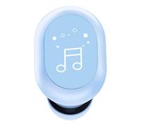 Jiawu Unilateral Wireless Bluetooth Headset, Single Ear Wireless Headset with Touch Control, BT 5.0, 3H Playtime, IPX4, Dual Ear Interconnection, 8mm Dynamic Driver (Blue)