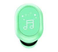 Jiawu Unilateral Wireless Bluetooth Headset, Single Ear Wireless Headset with Touch Control, BT 5.0, 3H Playtime, IPX4, Dual Ear Interconnection, 8mm Dynamic Driver (Green)
