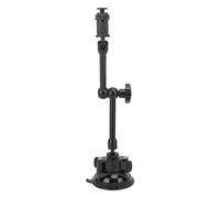 Jiawu Universal 11 Inch Suction Cup Bracket Camera Mount, 360° Rotation Sturdy Aluminum Alloy Car Suction Cup Mount for Action Camera DSLR Cameras, Vacuum Tripod Holder