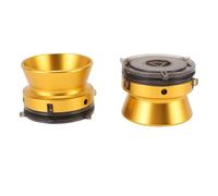 Jiawu Universal Adapters of Nab Locatable Alliame Alliame of Sustainable 1/4 10 Inch Alloy Alloy For the Windlift with Coil to Coil, Studer B67, 2 Pack (Gold)
