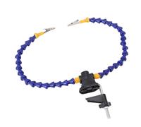 Jiawu Universal Helping Hands Soldering Clamp, Table Clamp Design with Non-Slip Base, Versatile Soldering Station for Craft Projects, Nylon Stainless Steel Rubber Material