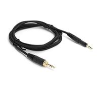 Jiawu Upgraded Braid 3.5mm Headphone Cable Replacement for ATH-M50X M40X with 6.35mm Adapter, OFC Copper Wire, Twisted Pair, 4.9ft, Noise Reduction, High-Resolution Sound