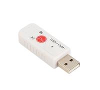 Jiawu USB Computer Thermometer Inside Outside Dual Temperature Sensor Data Logger, Hyperbola Display, -40°C~+125°C PC Temp Recorder with Alarm for Computer Room Warehouse